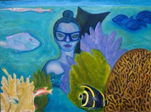 Joan Becoming Fish by Joan Pancoe